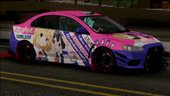 Lancer Evo X Tunable Tamako Market Itasha