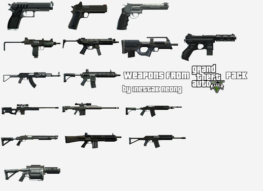 HQ GTAV Weapon Pack