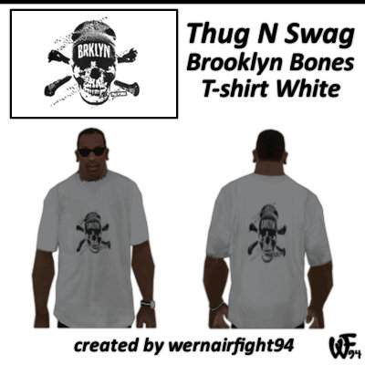 Thug N Swag Brooklyn Bones T-Shirt White 