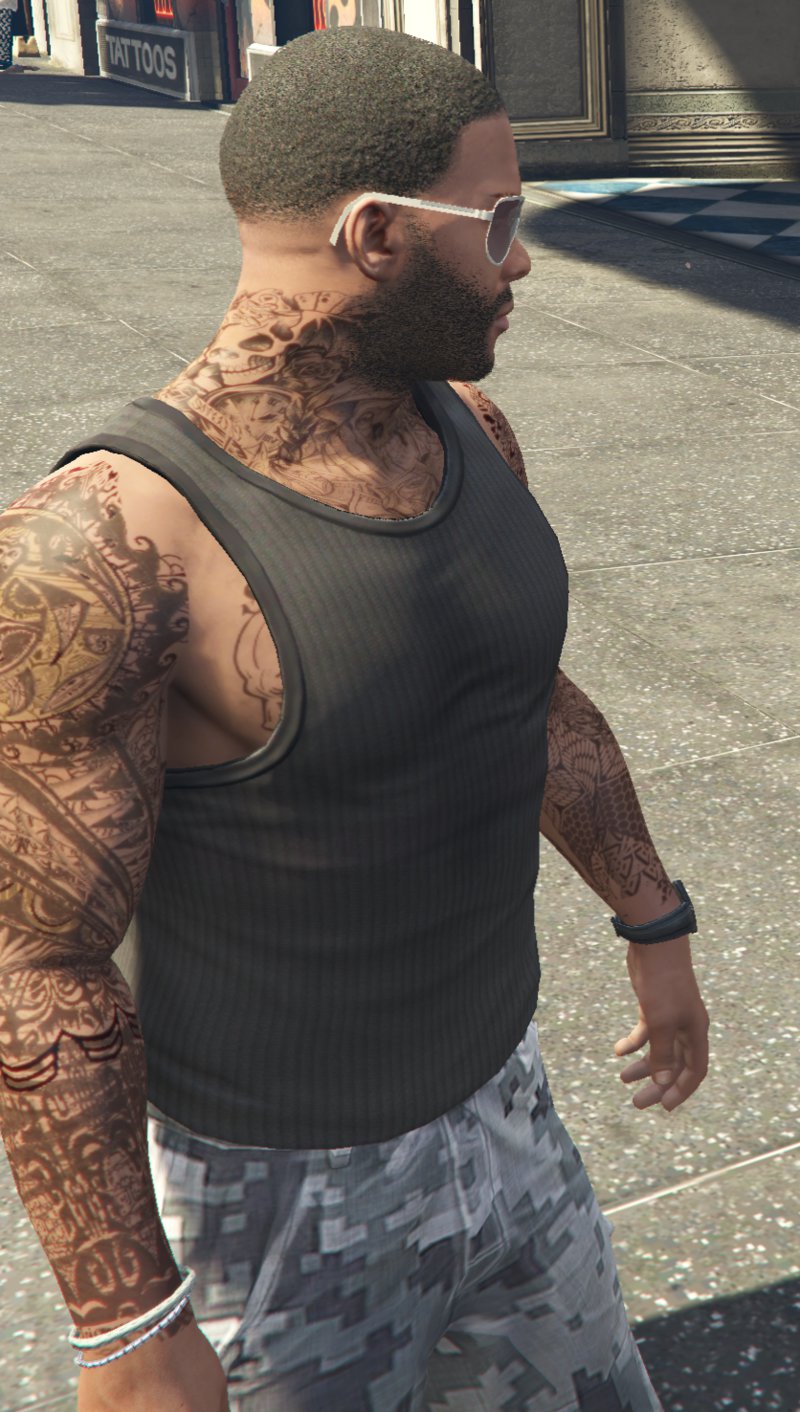 Franklin Body tattoo for Franklin 12  GTA 5 mod