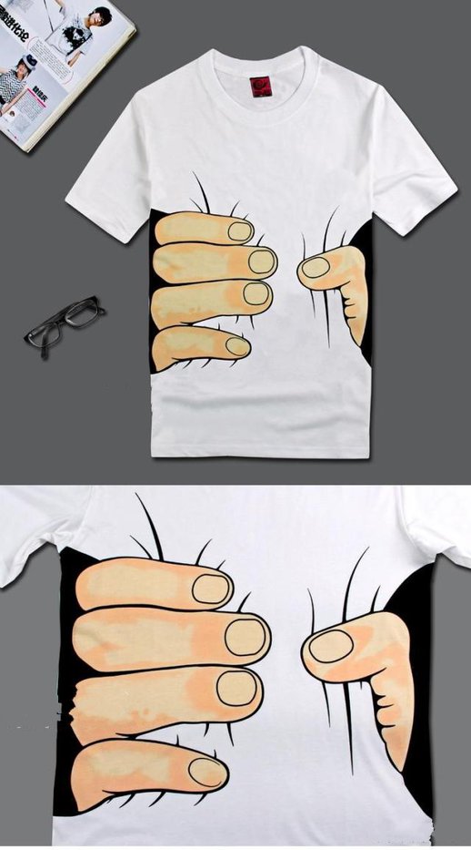 Big Hand Funny Squeeze T-Shirt