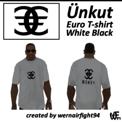 Ünkut Euro T-Shirt White Black