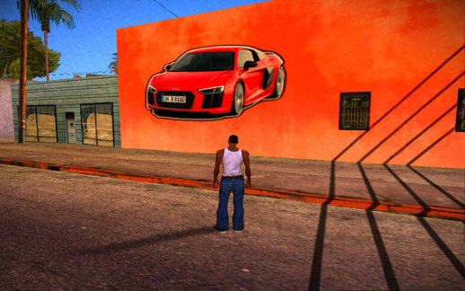 Audi R8 V10 Grafiti Wall