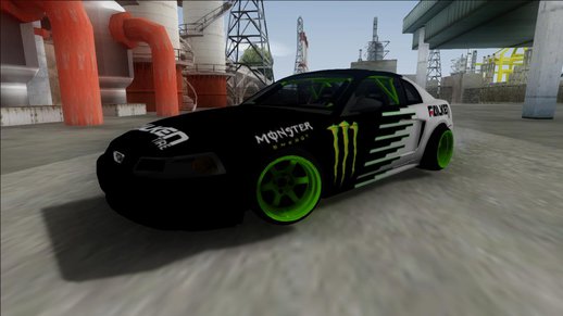 1999 Ford Mustang Drift Monster Energy Falken