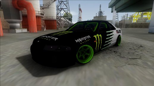 Nisssan Skyline R33 Drift Monster Energy Falken