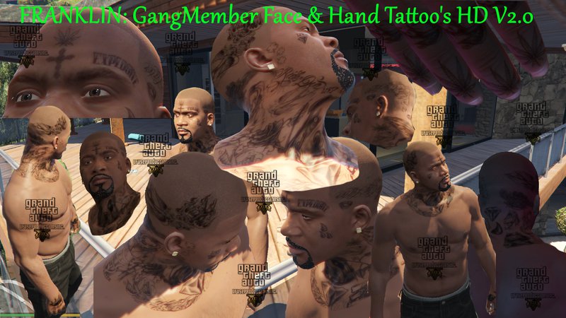 CJs Tattoos Mod Skin for GTA San Andreas