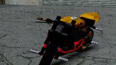Honda CBR 1000RR naked bike stunt