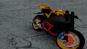 Honda CBR 1000RR naked bike stunt
