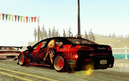 Mitsubishi Lancer Evolution X With Ken Kaneki Itasha