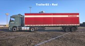 Mercedes Actros Planzer with two Planzer's Trailers