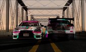 Mitsubishi Lancer Evo X w/ Racing Miku 2016 Itasha