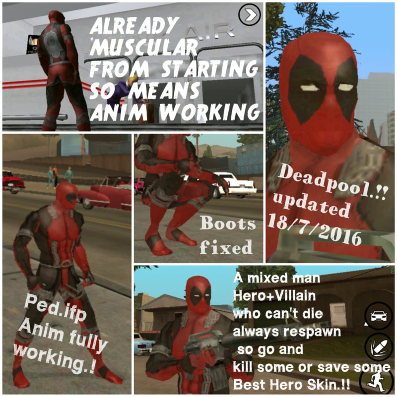 Gta San Andreas Deadpool Playerimg 2 Updated For Android