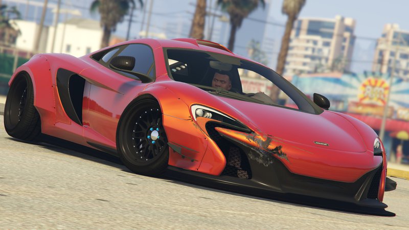 GTA 5 McLaren 650S Coupe LBWorks Mod - GTAinside.com