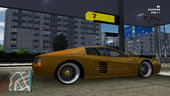 Gold Ferrari 512 TR evo TESTAROSSA PACK BBS Wheels + Sounds