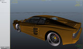 Gold Ferrari 512 TR evo TESTAROSSA PACK BBS Wheels + Sounds