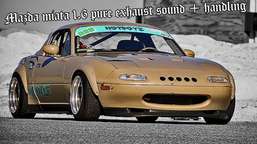 Mazda Miata 1.6 Pure Exhaust Sound + Handling