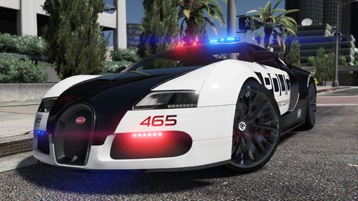 Bugatti Veyron | Hot Pursuit Police [Add-On / Replace | Template]