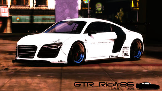 2013 Audi R8 V10 Plus 5.2 FSi Coupe Liberty Walk LB Performance Kit Itasha [Add-On / Replace] 