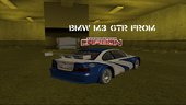 BMW M3 GTR From: NFS CARBON