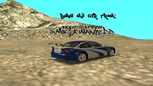 BMW M3 GTR From: NFS:MW (Original MW Version)