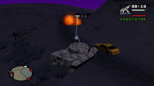 GTA SA- Tank V-Crosshair mod