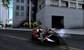 Dark Smaga Motorcycle With Frostbite 2 logos