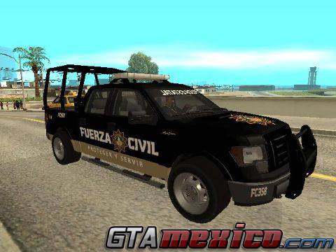  GTA San Andreas Ford F1  de la Fuerza Civil de Nuevo Leon Mod