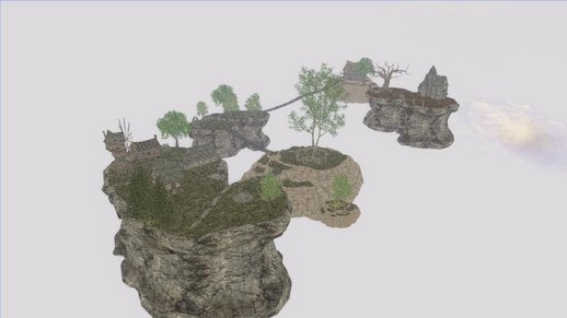 Skyrim Flying Island Map MOD