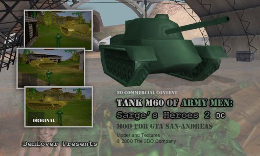 Tank M60 of Army Men: Sarge's Heroes 2