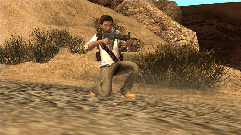 Uncharted 3 - Nathan Drake Desert Outfit for GTA San Andreas