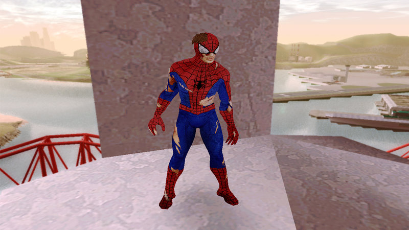 GTA San Andreas Marvel Heroes - Spider-Man Damaged Mod 