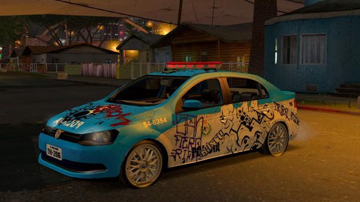 VW Voyage G6 Pmerj Graffiti