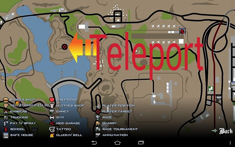 Retire energy access GTA San Andreas Teleport for Android Mod - GTAinside.com