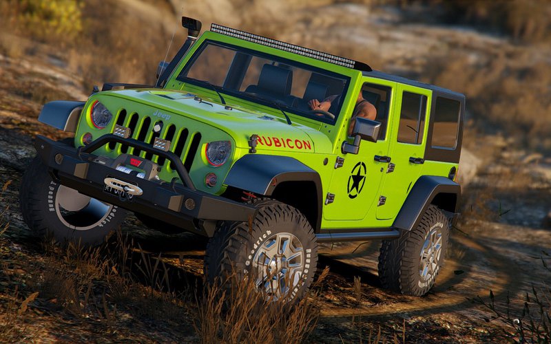 GTA 5 2014 Jeep Wrangler Rubicon [Add-On / Replace] Mod 