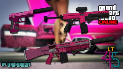 Pink Weapons Pack from GTA V PC #2