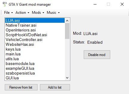 Giant Modmanager