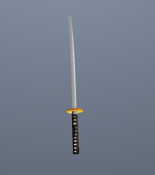 High Poly Katana