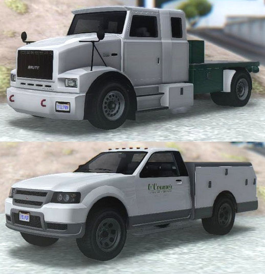 GTA V Brute Utility Truck & Vapid Utility Van