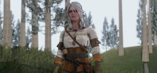 Ciri from Witcher 3 Retextured + NormalMap