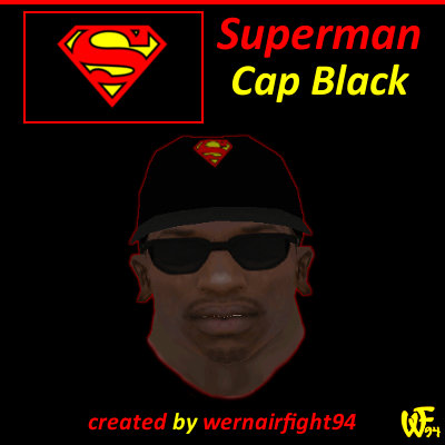 Superman Cap Black