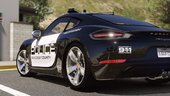 Porsche 718 Cayman S | Hot Pursuit Police [Add-On / Replace]