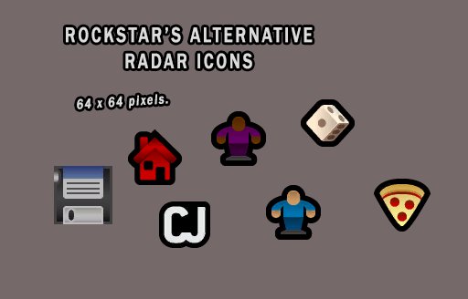 Rockstar's Alternative Radar Icons