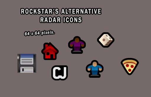 Rockstar's Alternative Radar Icons