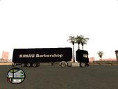 Scania R620 with RIMAU Barbershop Trailer