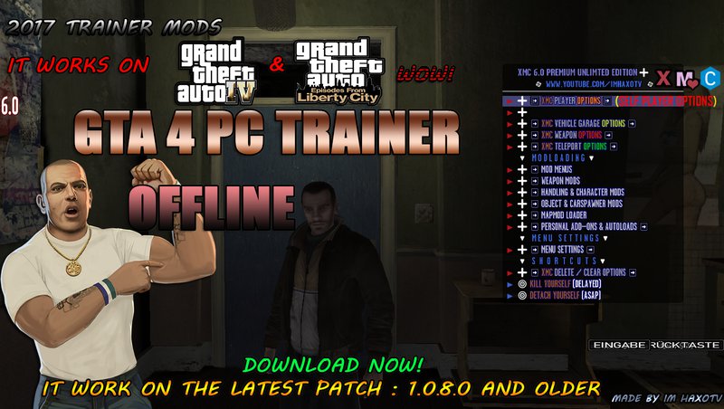 Gta 4 Gta 4 Offline Script Trainer New By Im Haxotv Mod Gtainside Com - oakley from roblox for gta 4