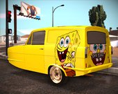Reliant Robin Supervan III - Spongebob version