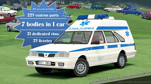 1999 Daewoo-FSO Polonez Plus Ambulance v1.2 [Add-On]