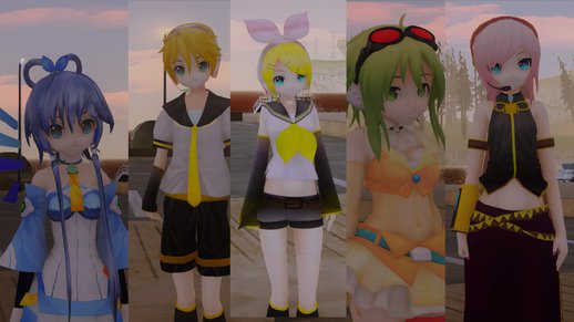Vocaloid (Rin, Luka, Len, Gumi & Letian) 