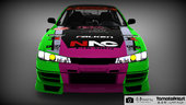 Nissan Silvia S14 D1GP With 2016 Girl und Panzer Pacific Racing Itasha Livery