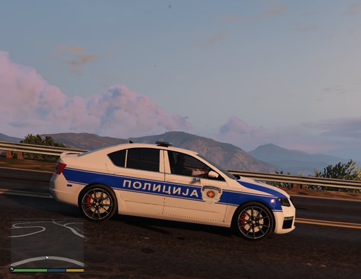 Serbian Police Škoda